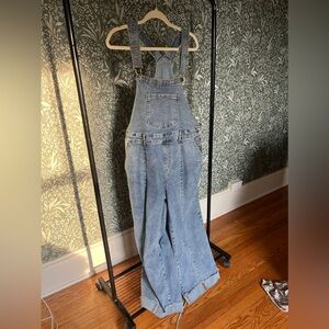 Wide Leg Denim overalls